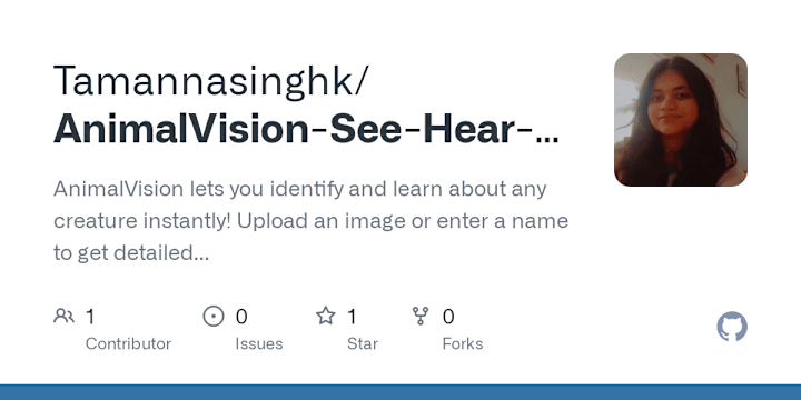 Cover image for AnimalVision App Development