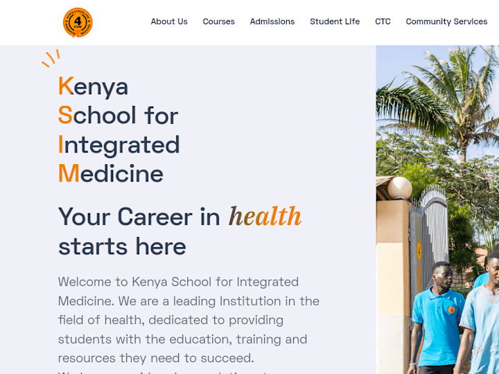 Cover image for KSIM College Website Design and Development