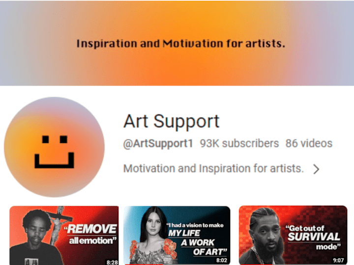 Cover image for  YouTube Content Curator and Assistant at @ArtSupport