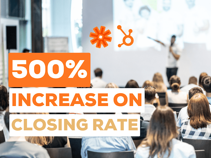 Cover image for 500% Closing Rate increase with Zapier+HubSpot structure