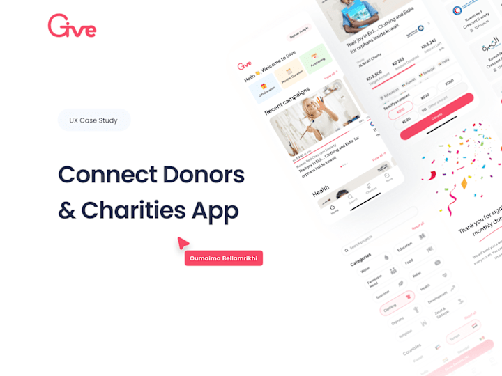 Cover image for Case Study: Connecting Donors & Active Charities Mobile App