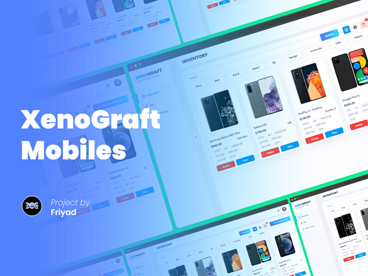 Cover image for XenoGraft Mobiles | Full Stack Web development