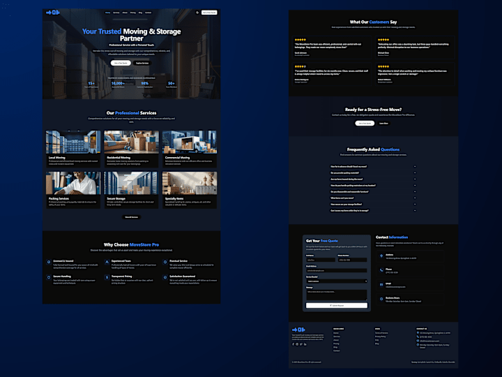 Cover image for MoveStore Pro Website Design
