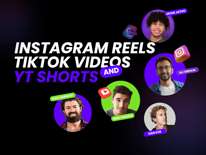 Cover image for Viral & Trendy Instagram Reels, Tiktok Videos, YouTube Shorts