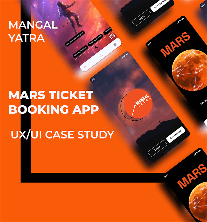 Cover image for Mars ticket booking app on Behance