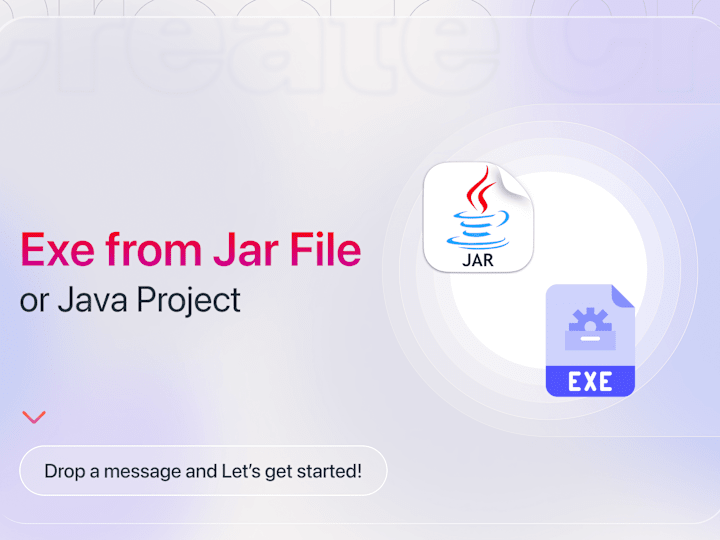 Cover image for Create an exe for windows from Jar file or Java Project