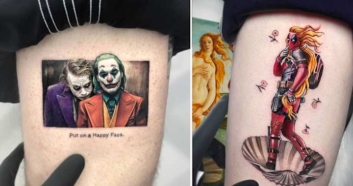 Cover image for Tattoo Artist Kozo Creates Pop Culture Tattoos That Combine Ico…