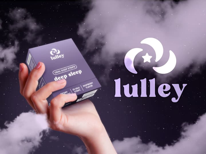 Cover image for Lulley - Oral Sleep Strips Supplement | Branding Design