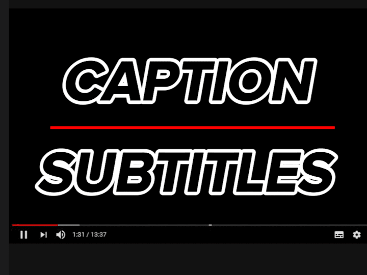 Cover image for video subtitling & SRT captioning for your videos