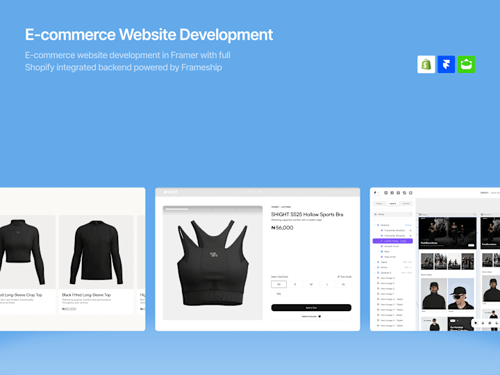 Cover image for Framer E-commerce Website Development