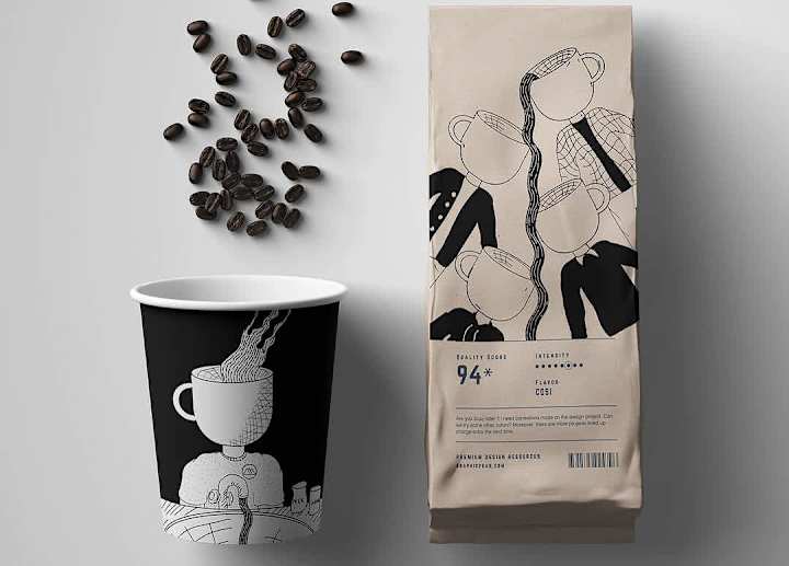 Cover image for Packaging Illustration: Third Culture Coffee