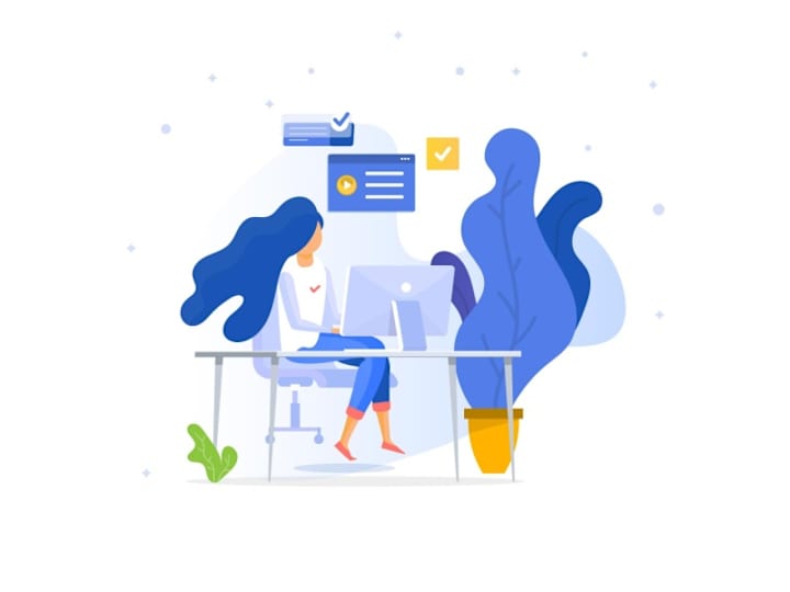Cover image for Work from Home Classic Illustration