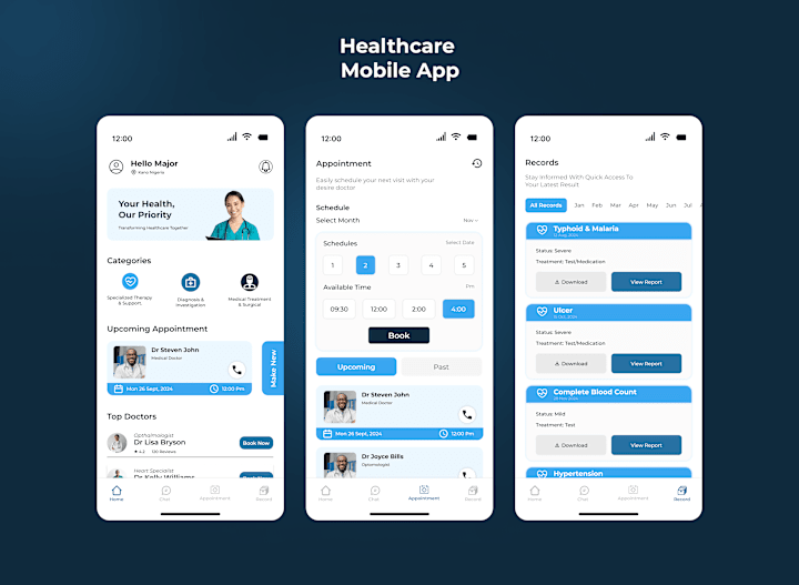 Cover image for Healthcare services provider mobile app