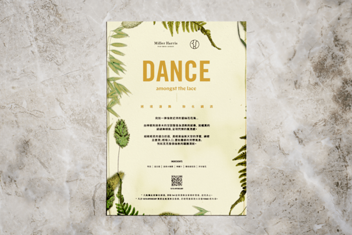 Cover image for Miller Harris — Dance Amongst the Lace (Print DM)