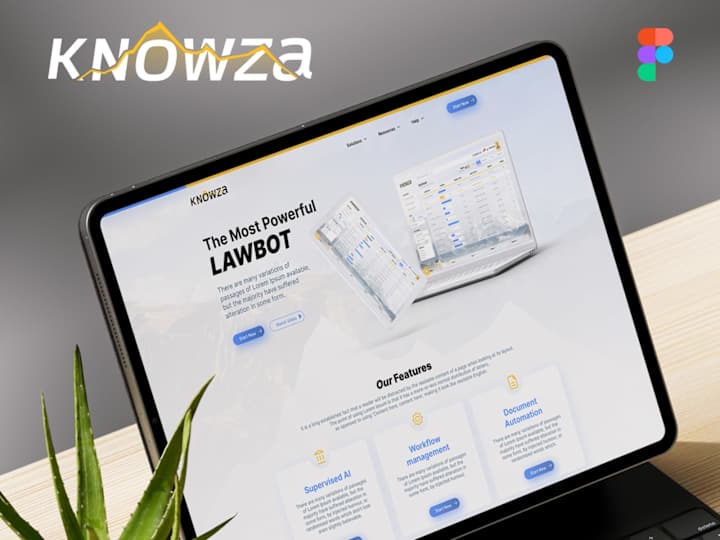 Cover image for Knowza - UI/UX Design and Web Development