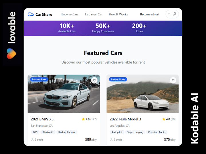Cover image for AI-Powered Car Rental Platform Prototype