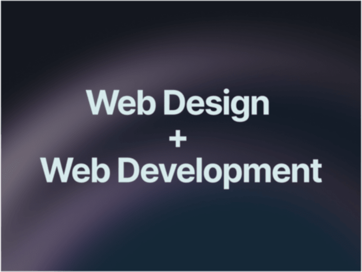 Cover image for Web Design + Web Development