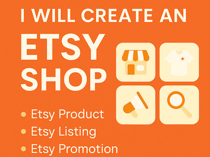 Cover image for I will setup an etsy shop etsy product listing promotion and SEO