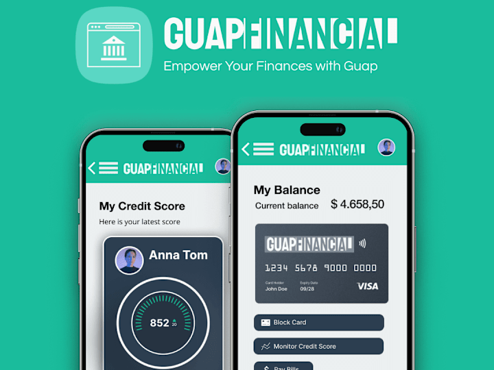 Cover image for Guap Financial (Banking App Design)