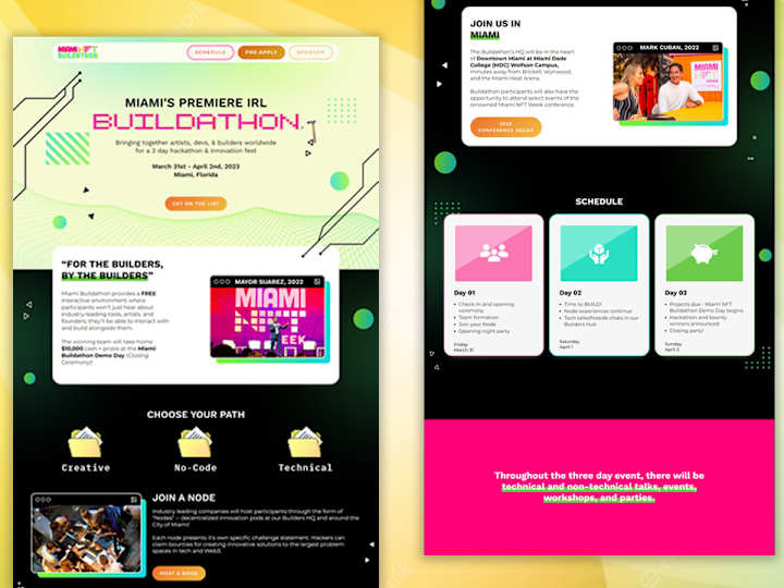 Cover image for THE PREMIERE IRL NFT BUILDATHON