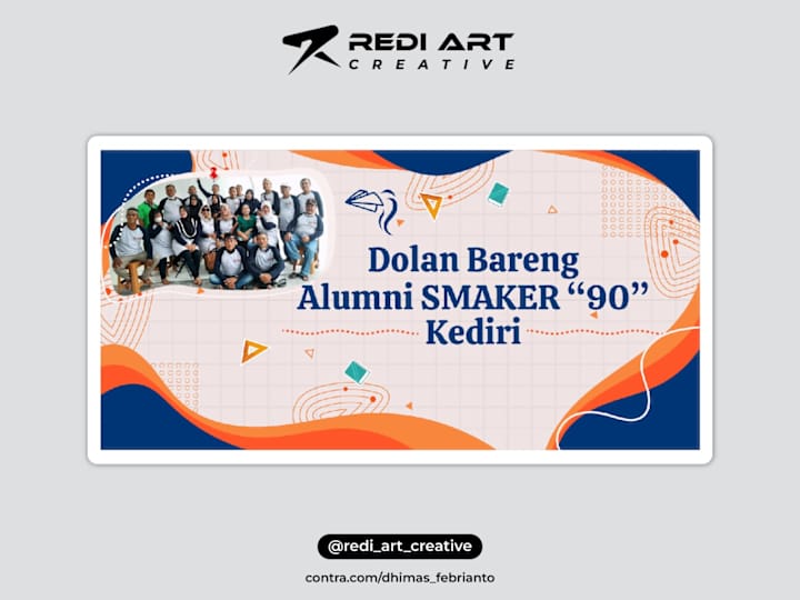 Cover image for Desain Banner Family Gathering Alumni Smaker "90"