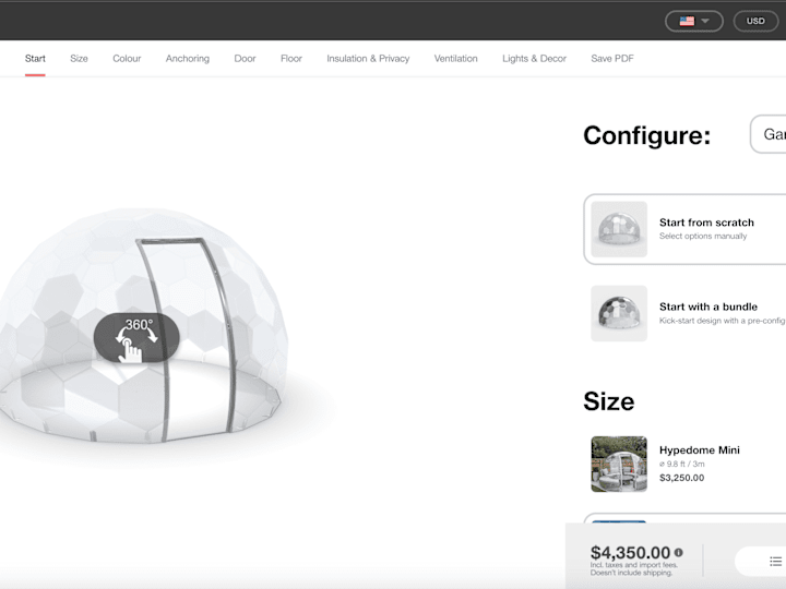 Cover image for Hypedome - Created Configurator