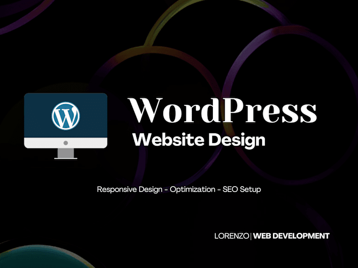 Cover image for I will design a WordPress website for you