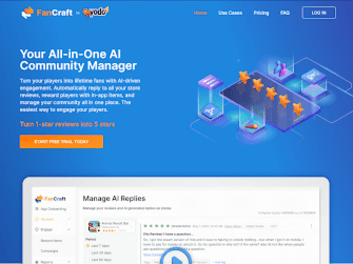 Cover image for Fancraft: Your AI-Powered App Review Management Platform