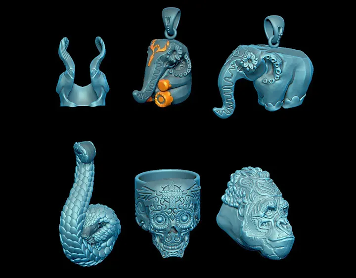 Cover image for Rangutan 3d jewelry modeling project