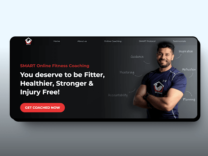 Cover image for Landing Page - Fitness Consultant 