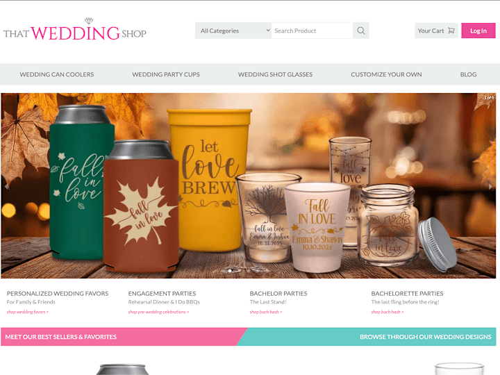 Cover image for Custom Web Development for ThatWeddingShop - Built with Next.j