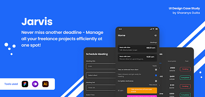 Cover image for UI Design Case Study: Jarvis Project Management App
