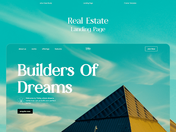 Cover image for Real Estate landing page in framer