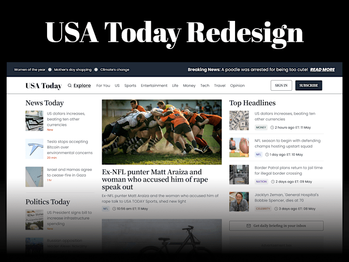 Cover image for USA Today Redesign