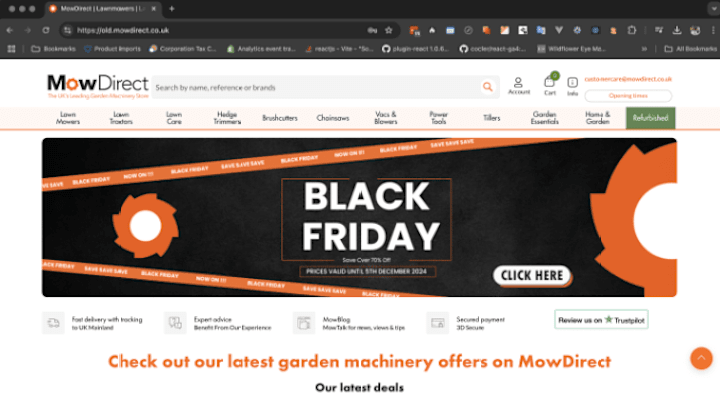 Cover image for MowDirect, Magento 1 to Magento 2 Migration