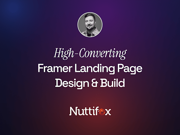 Cover image for Framer • Landing Page Design & Build