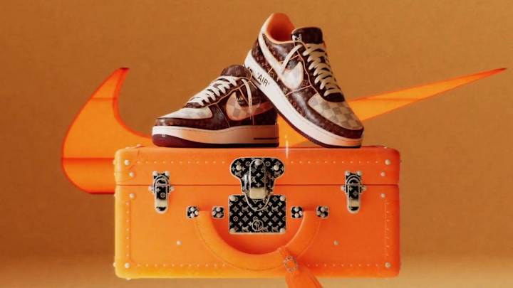 Cover image for LOUIS VUITTON X NIKE AIRFORCE 1 | 3D Visualization | Unreal Eng…