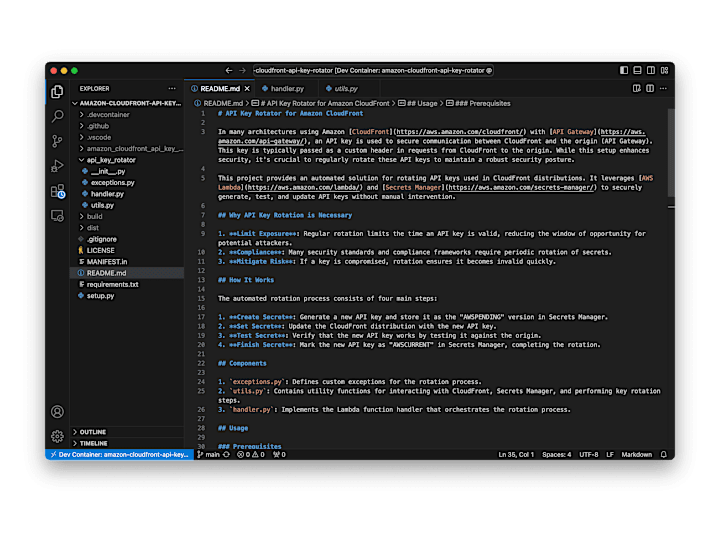 Cover image for API Key Rotator for Amazon CloudFront (AWS, Python)