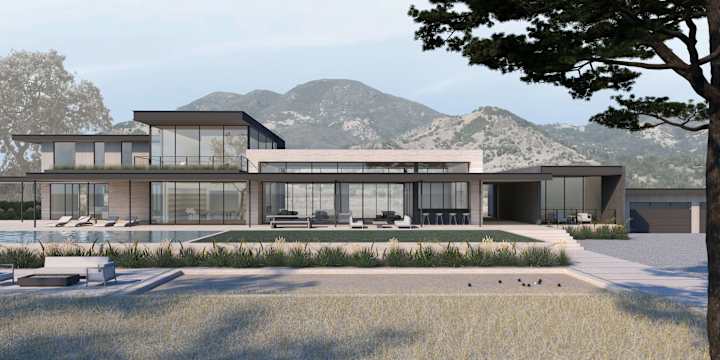 Cover image for 3D Renderings of Wine Country Home