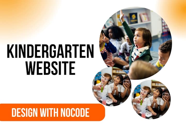 Cover image for I will create kindergarten, preschool, childcare, daycare