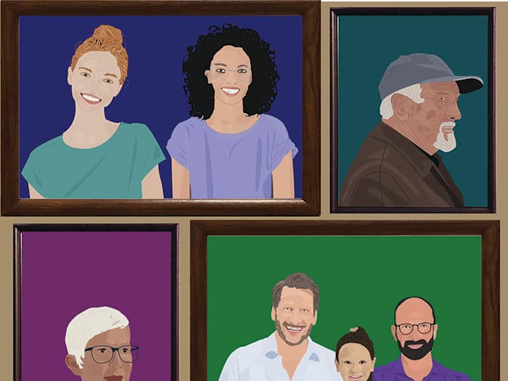 Cover image for Illustration "Family Is Everything" College Project 