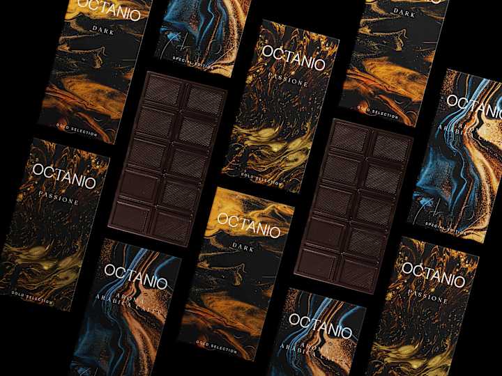 Cover image for Brand Identity and Packaging Design for Octanio Chocolate