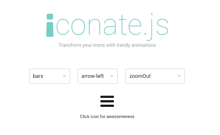 Cover image for Iconate.js - icon animation library 