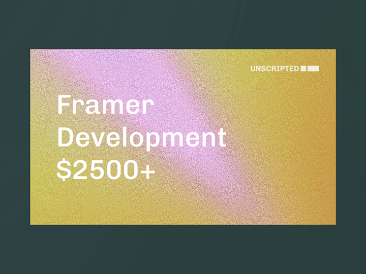Cover image for Framer Development