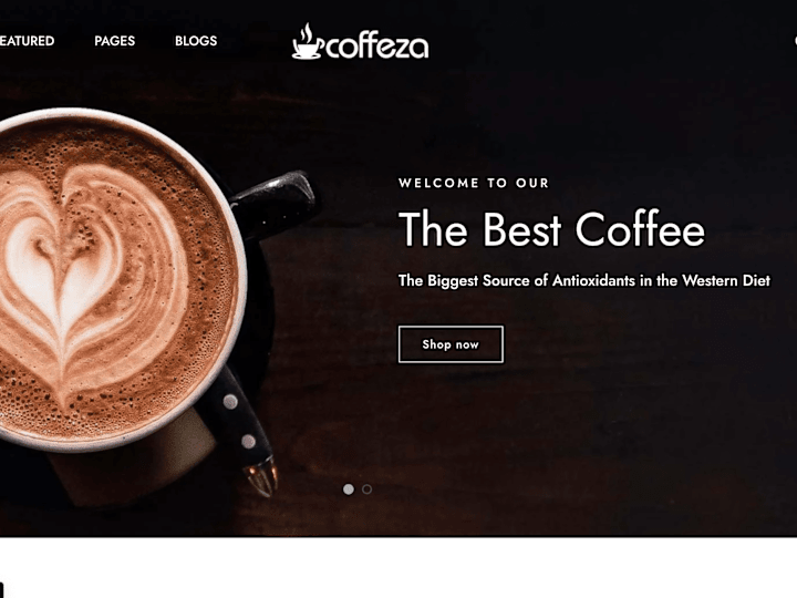 Cover image for COFFEZA – Coffee Shop AND Café Shopify Website