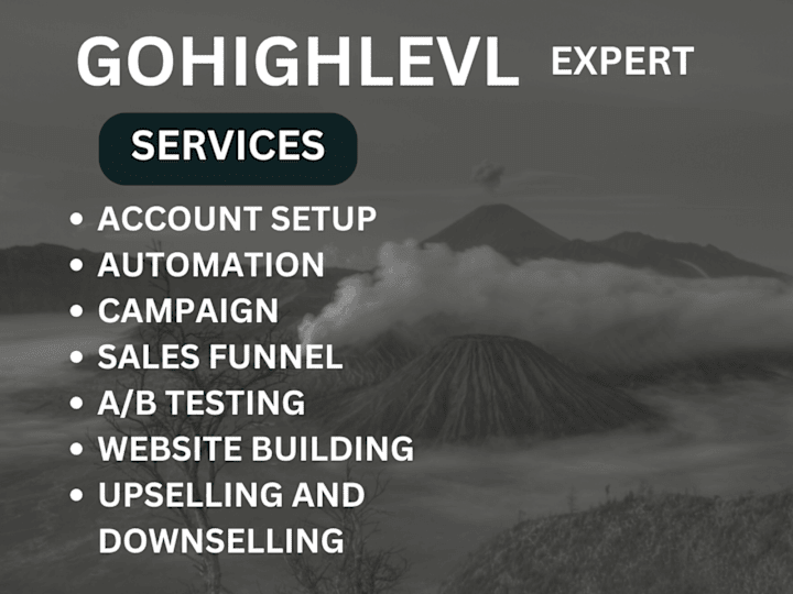 Cover image for I will setup and manage gohighlevel email marketing & automation