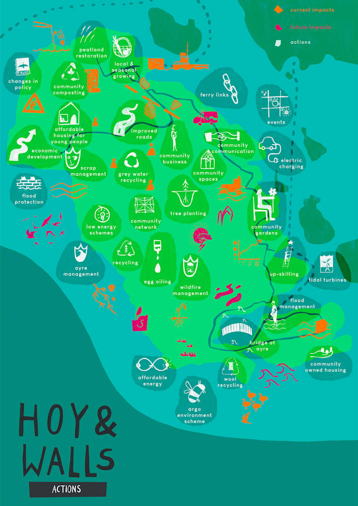 Cover image for Designing a Playful Map Infographic Series for a Climate Report