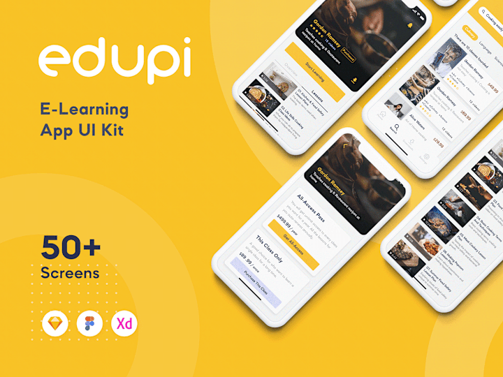 Cover image for Edupi - E-Learning App UI Kit