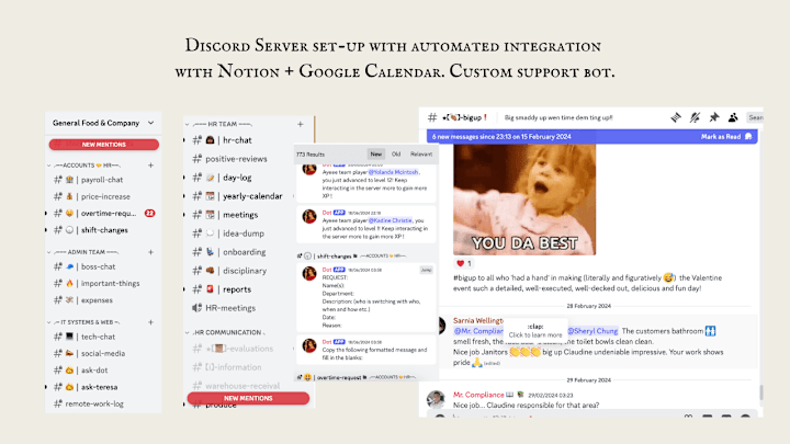 Cover image for Discord Set-Up, Automations & Integrations with Notion, Calendar