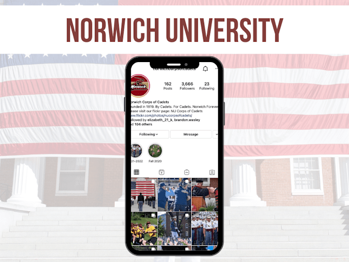 Cover image for Norwich University: Photographer & Social Media Manager